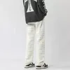 Men's Hoodies Sweatshirts High Street Heavy Industry Ripped Men's Jeans Spring Patchwork Tassels Straight Loose Vibe Style Skateboard Black Pants 231010