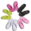 Designer män kvinnor sandaler sommar tofflor glider mode av hög kvalitet trippel svart vit ros rosa röda grön glöd mens platt flip flops strandhotell tofflare bild 36-45