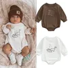 Rompers Autumn born Baby Infant Kids Cotton Long Sleeve Cartoon Dinosaur Embroidery Boy Girls Jumpsuits Clothes 018M 231010