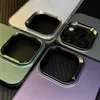 Luxury Matte Plating Bumper Matte Color Double Sided Silver Sheet Electroplated Button Anti Drop TPU Protective Cases For iPhone 15 14 13 12 11 Pro Max