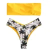 Vrouwen Badmode Sexy Vrouwen Bikini Set Kokosnoot Print Gewatteerde Badpak Beachwear Traje Bikini L301210