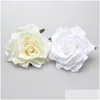 Accessoires pour cheveux Rose fleur artificielle broche mariée fête de mariage épingle à cheveux femmes pinces à cheveux chapeaux filles Festival accessoires bébé, Dhc5F