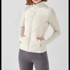 Damen-Daunenparkas, leichte Puffer-Jacke für Damen, Outdoor-Sport, modische Jacke, Herbst-Winter, schmaler Spleißkragen, lange Ärmel, Reißverschluss, Kurzmantel 231010