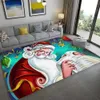 Juldekorationer mini söt jultomten dekorativ golvmattor jul nyår mattor sovrum vardagsrum barns golvmattor icke-halkade tapis