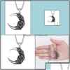 Jewelry Pendant Necklaces Hip Hop Fashion Moon Rose Necklace Jewelry For Women Men Wholesale Direct Salependant Dr Dhgarde Drop Delive Dh0Cb