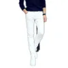 Summer Casual Thin Youth Business White Stretch Jeans Pants Male Teenagers Trousers Skinny Jeans Men Whole Leggings186d