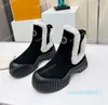 Botas de invierno para mujer, zapatos con plataforma, botines de alta calidad, bota de suela gruesa