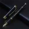 Fountain Pens Golden text custom engraved Pen Office school commemorate gift full metal pen Student writing Roller stationery 231011