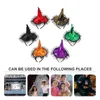 Bandanas 6 pièces chapeau de sorcière bandeau décorations de cheveux d'enfant Costume femmes tissu Halloween bandeaux