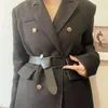Gürtel Mode Für Frauen Pu-leder Geknotet Breite Lange Gürtel Einfache Weibliche Mantel Kleid Anzug Dekoration Bund