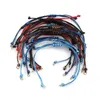 Link Bracelets 5PCs Colorful Rope Lucky Knots Polyester Handmade Bangles Braiding Braided Accessories Findings Adjustable