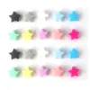 Teethers Toys Keep Grow 10pcs Baby Silicone Beads Colourful star BPA Free Nursing Chewable Teething Pacifier Teether DIY Necklace 231010