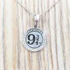 charms jewelry making Hary Poter Platform 9 3 4 925 Sterling silver couples dainty necklaces for women men girl boys sets pend276d