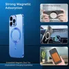 Metal Manyetik Kılıflar Kablosuz Şarj Telefon Kılıfı için Alüminyum Alaşım Çerçevesi İPhone 15 14 13 12 11 Pro Max Yarı Mat Kapağı