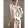 Damestruien Koreaanse stijl beige gebreide trui met capuchon Dames Harajuku Chic Fashion Basic Jumper Casual top met lange mouwen Vrouwelijke lente