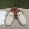 2023-أحدث نمط مدرج من 23 Slippers Plush Slippers Tuscany Tuscany صوف حمل عالي الجودة دافئ ومريح