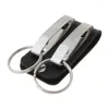 Keychains 패션 맨을위한 키 홀더 벨트 루프 키 체인 2 개의 분리 가능한 클립 쥬얼리 DE 066C