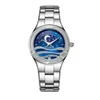 ساعة معصم الشعاب المرجانية Tiger/RT Fashion Womens Watch Diamonds Bezel Stainless Steel Most