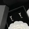 Boucles d'oreilles en diamant Luxe Designer Bijoux Mode Boucle d'oreille en argent pour femmes Lady Party Charme Boucles d'oreilles y Hoops Mariée Mariage Orecchini Box