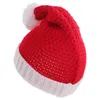 Berets Santa Claus Knitted Hat Christmas Wool Warm Crochet Beanie For Adults