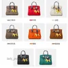 Berkins Bags Top Ladies Designer clássico de couro real Bolsa de bolsa de camada de camada de couro de grande capacidade Mulheres portáteis eiac portáteis eiac eiac eiac
