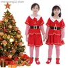 Kostium motywu Dzieci świąteczne elf cosplay przyjdź Święty Mikołaj wykonuj sukienki Pełne set przyjęcie Bożego Narodzenia przychodzi dla dzieci T231011