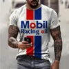 Camisetas para hombres Hombres de verano Camiseta impresa en 3D Moda Streetwear Camisa deportiva casual O-cuello de gran tamaño Mangas cortas personalizadas Hip288W