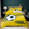 Bedding sets Cool Football Soccer 3D Set Duvet Cover Pillowcases Comforter Bed Linen Room Decor For Boys Gift Twin Queen King Size 231010