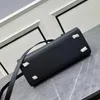 2023 New Luxury Design Middle Ancient Series Women's Fashion Classic Black Gold Handbag Simple Word Button Versatile Style One Shoulder Crossbody Bag