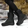 Laarzen Moipheng Winterlaarzen Dames Super Warm Grote maten 36-46 Halfhoge motorlaarzen Warm pluche Platform Schoenen Zapatos Para Mujer Q231012