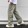 Jeans voor heren Y2k geel modder geverfd wijde pijpen baggy voor mannen streetwear noodlijdende pantalones hombre casual denim broek oversized