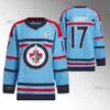 Winnipeg RCAF Centennial 2023-24 Lichtblauwe trui Adam Lowry Nikolaj Ehlers Connor Hellebuyck Josh Morrissey Mark Scheifele Kyle Connor Nate Schmidt Alex Iafallo