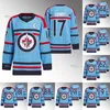 Maglia azzurra Winnipeg RCAF Centennial 2023-24 Adam Lowry Nikolaj Ehlers Connor Hellebuyck Josh Morrissey Mark Scheifele Kyle Connor Nate Schmidt Alex Iafallo