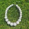Gargantillas Vedawas Collar de perlas artificiales brillantes para mujeres Fiesta 2023 Joyería de tendencia 231010