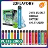 Bang XXL 2000 Puffs E-Zigaretten-Starter-Set, Einweg-Vape-Pen, 800 mAh, 6 ml, vorgefüllte Pods, Kartuschen, tragbare Verdampfer, Bang Vapes PUFF 2000