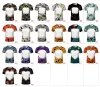 Multi Designs S-5XL Sublimation Bleached T Shirts For DIY Printing Party Supplies Short Sleeve Unisex Adults Kids Heat Transfer Shirts Tees Tops E1109