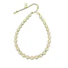 Valentian nu halsbandsdesigner juveler original kvalitet V-bokstäver pärlhalsband för kvinnor mode mångsidig och avancerad med en nischdesign i benbenkedjan