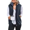 Giacche da donna Autunno Inverno Gilet in pile Giacca da donna Casual caldo addensato Gilet senza maniche Gilet con cerniera femminile con tasche Veste