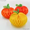 Other Festive Party Supplies Halloween Party Decoration Pumpkin Paper Honeycomb Ball Pendant Kindergarten Party Festival Shopping Mall Window Decorat R231011