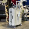 Malas de alta qualidade estilo de férias grande capacidade suporte de copo roda senha bagagem mala de viagem pacote de tronco