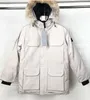 23 Canada Puffer Jackets Designer Down Jacket White Duck Windbreak Mens Parkas Jackets Collar Hat Håll WARM REAL WOLF SKIN Fashion Classi 206