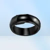 Wedding ringen 8 mm mode zwart roestvrijstalen roteerbare ring glossybrush stijlvolle punk men039s eenvoudige basisstijl sieraden2849505