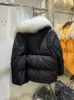 Damen-Daunenparkas Annsirgra Winter-Frauen-Daunenjacke mit weißer Ente, dick, warm, lockerer Mantel, natürlicher echter Fuchspelzkragen, Luxus-Oberbekleidung, neue Mode, J231011