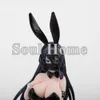 Trajes de mascote 26cm Anime B'full Kuro Bunny Kouhai-chan 1/7 Máscara Sugao Ver Sexy Girl Pvc Action Figures Hentai Modelo colecionável Boneca Brinquedos Presente