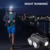 Headlamps Portable Mini Powerful LED Long-Range Double Headlight USB Charging Hunting Waterproof Head Torch With Tail Magnetic