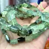 Pietre preziose sciolte naturali 5x10MM piatto quadrato verde Prehnite pietra sfaccettata pietra preziosa perline distanziatrici per creazione di gioielli accessori braccialetto fai da te