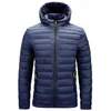 Heren Down Parka Lichtgewicht Gewatteerde Jassen Voor Mannen Mannelijke Jas Capuchon Padding Plus Size 5XL 6XL Mannelijke Kleding 231010