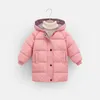 Manteau en duvet 2-12 ans enfants vers le bas longs vêtements d'extérieur vêtements d'hiver adolescents garçons filles coton rembourré Parka manteaux grands enfants épaissir vestes en coton chaud 231010