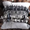 MD модный комплект браслетов из бисера из натурального камня, металла и кристалла, 5 шт., браслеты, набор браслетов для женщин, модные ювелирные изделия258Y