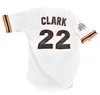 Throwback SF Giants 9 Matt Williams 22 Will Clark 24 Willie Mays 25 Barry Bonds 44 Willie McCovey Black White Orange Size S-4XL